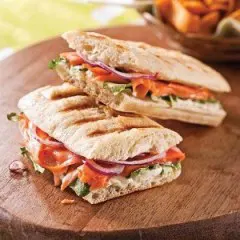 Sandwich au saumon fumé